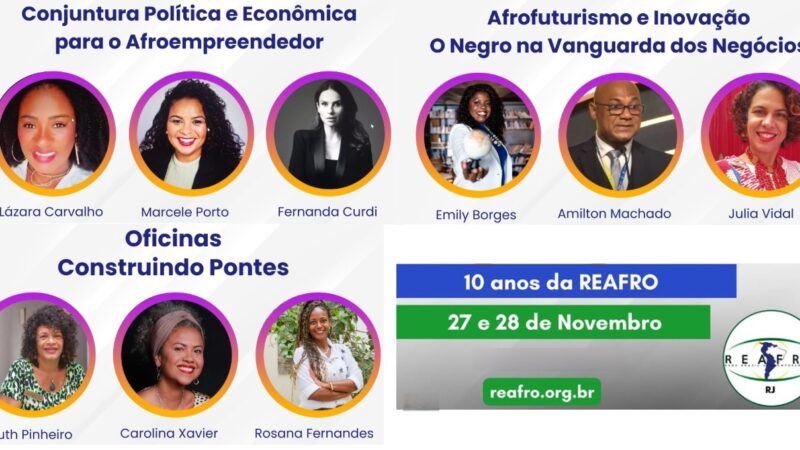 Reafro Nacional celebra dez anos com evento no Rio