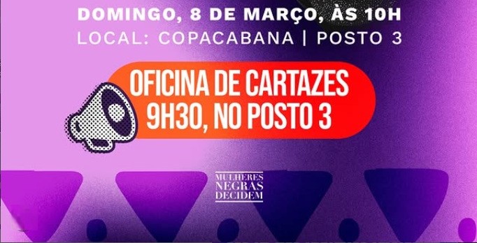 Dia Internacional das Mulher - Oficina de cartazes